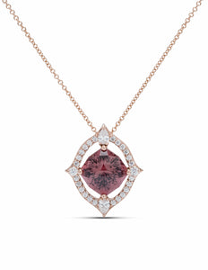 Sunset Zircon and Diamond Pendant - Charles Koll Jewellers