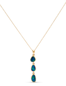 Australian Opal Dangle Necklace - Charles Koll Jewellers