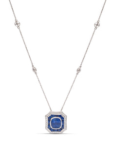 Diamond Sapphire Necklace - Charles Koll Jewellers