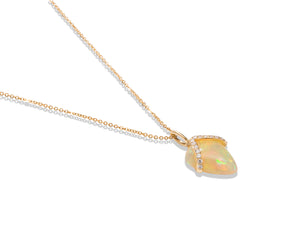 Diamond Sling Opal Pendant - Charles Koll Jewellers