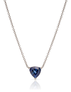 Platinum Trillian Sapphire Necklace