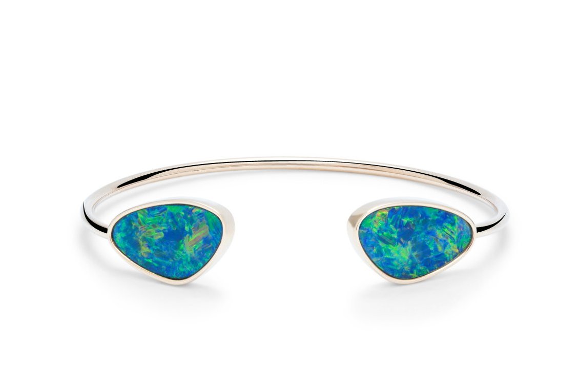 Australian Opal Bangle - Charles Koll Jewellers