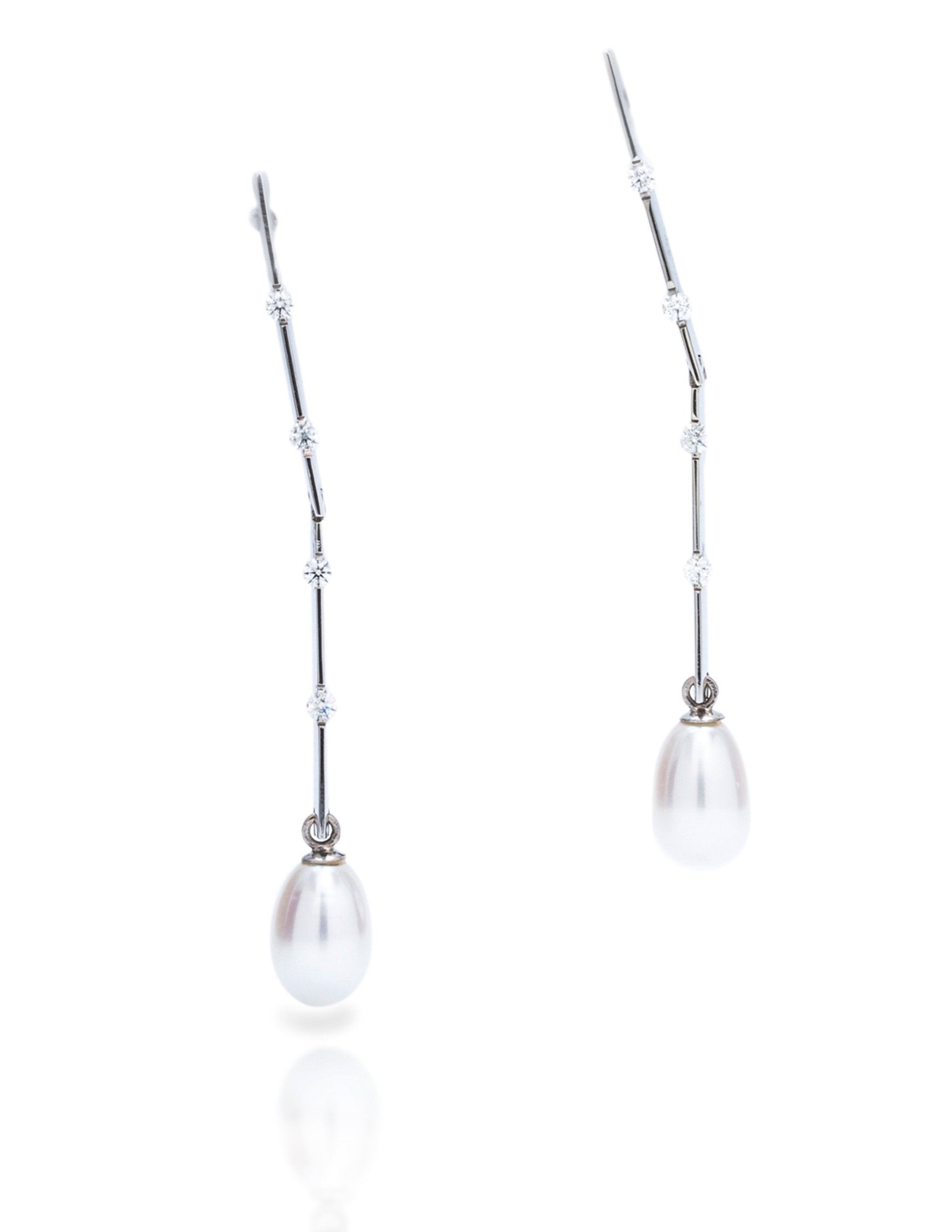 Fresh Water Pearl Drop Earrings - Charles Koll Jewellers