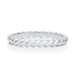 Platinum Rope Ring - Charles Koll Jewellers