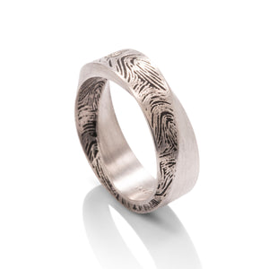 Fingerprint Mobius Ring - Charles Koll Jewellers
