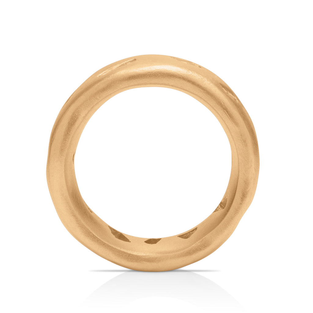 11 Diamond Recycled 18K Gold Ring