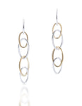 Two-Tone Oval Link Drops - Charles Koll Jewellers