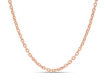 Oval Rope Link Rose Gold Chain - Charles Koll Jewellers