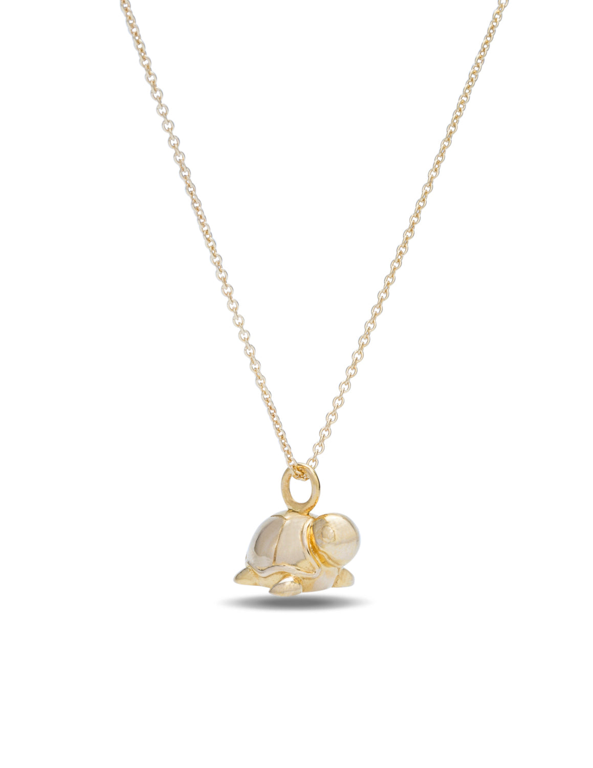 Yellow Gold Mini Turtle Pendant/Charm - Charles Koll Jewellers
