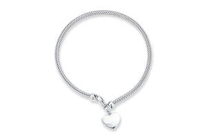 Heart Charm Bracelet - Charles Koll Jewellers