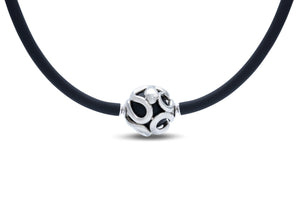White Gold and Onyx Round Heinz Clasp - Charles Koll Jewellers