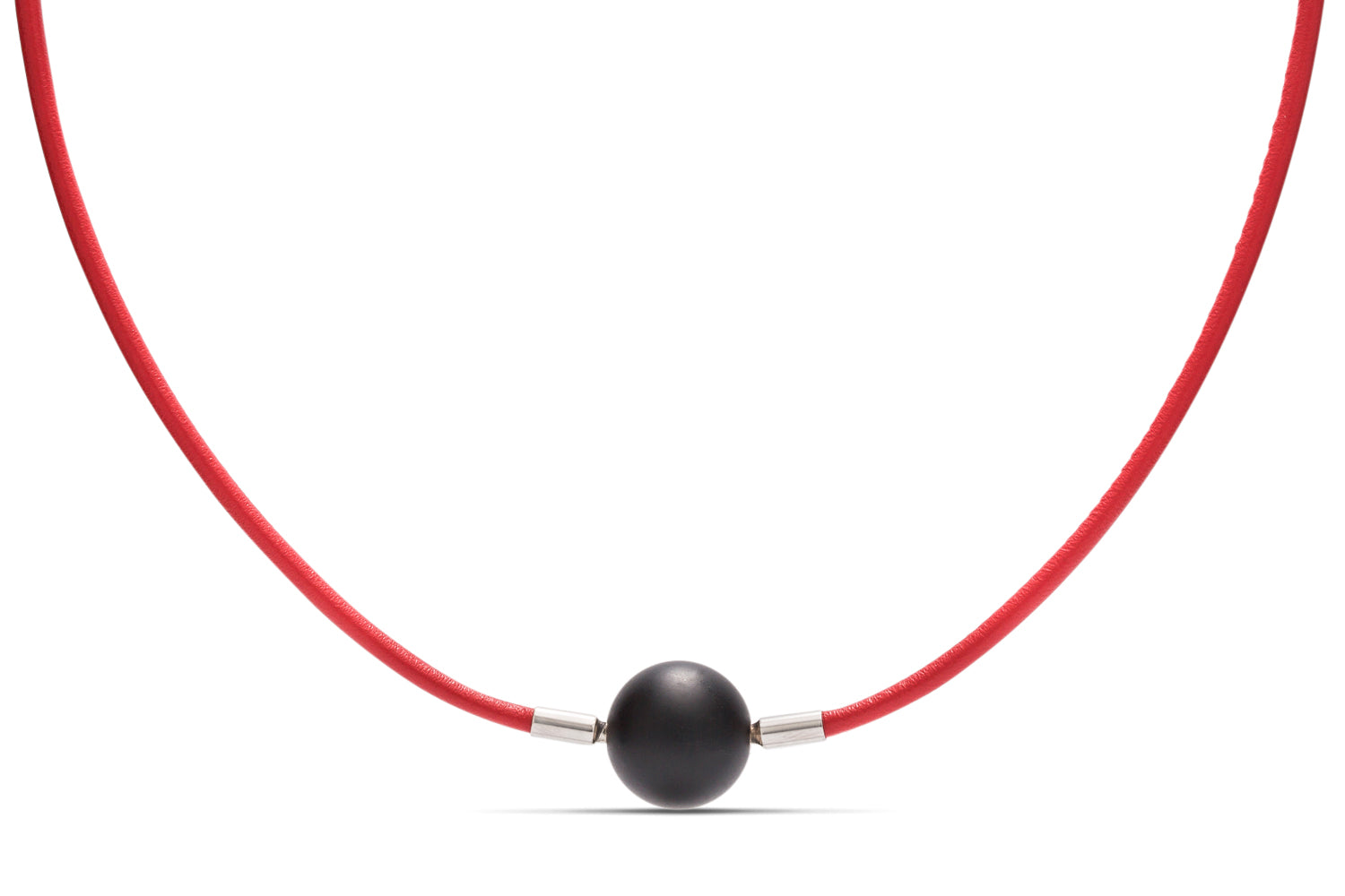 Red Leather Heinz Necklace - Charles Koll Jewellers