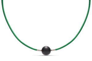 Green Leather Heinz Necklace - Charles Koll Jewellers