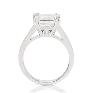 Custom 3ct Asscher Engagement Ring - Charles Koll Jewellers