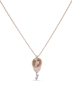 Diamond Rose Gold Pendant - Charles Koll Jewellers