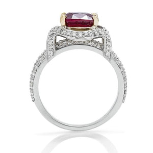 3.56 ct Burmese Ruby and Diamond Ring - Charles Koll Jewellers