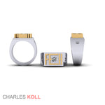 Custom Mens Signet Ring FEH - Charles Koll Jewellers